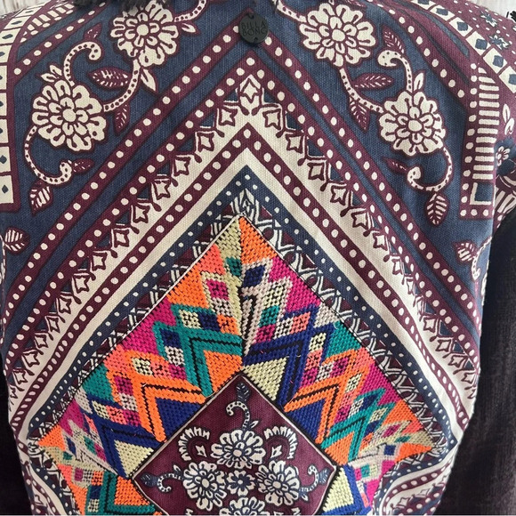 Billabong Women’s Lou Cropped Embroidered Jacket Blazer - Picture 7 of 7